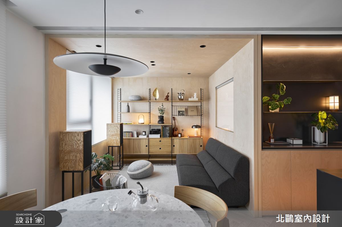 18坪新成屋(5年以下)＿北歐風客廳餐廳案例圖片＿北鷗室內設計＿北鷗_70Shen House之2
