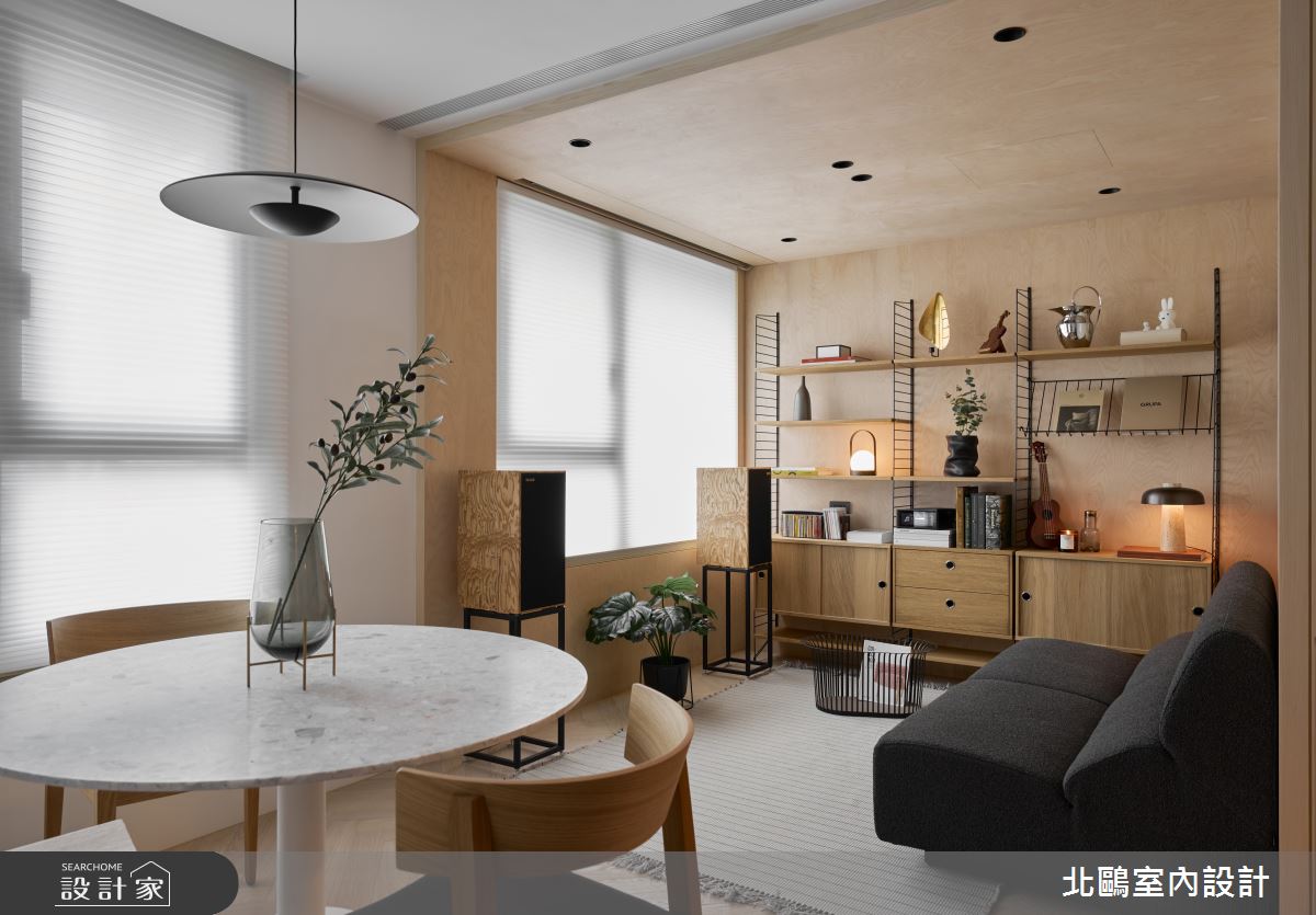 18坪新成屋(5年以下)＿北歐風客廳餐廳案例圖片＿北鷗室內設計＿北鷗_70Shen House之4