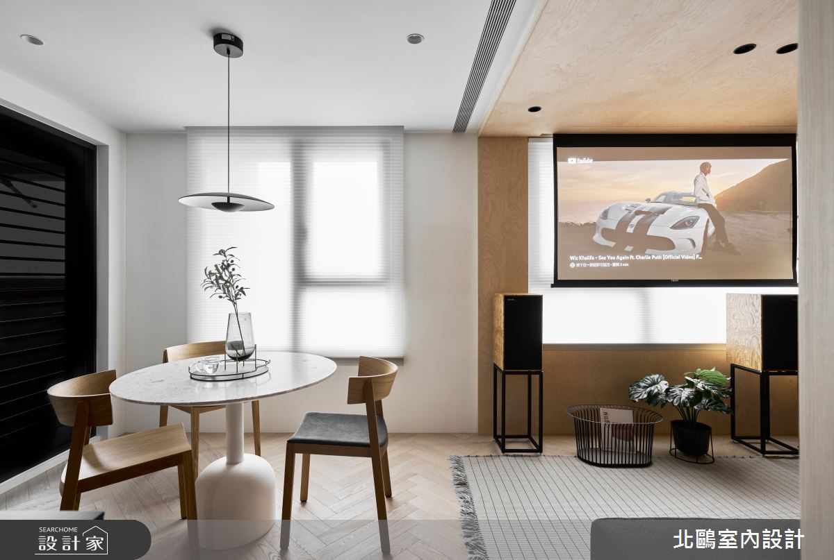 18坪新成屋(5年以下)＿北歐風客廳餐廳案例圖片＿北鷗室內設計＿北鷗_70Shen House之6