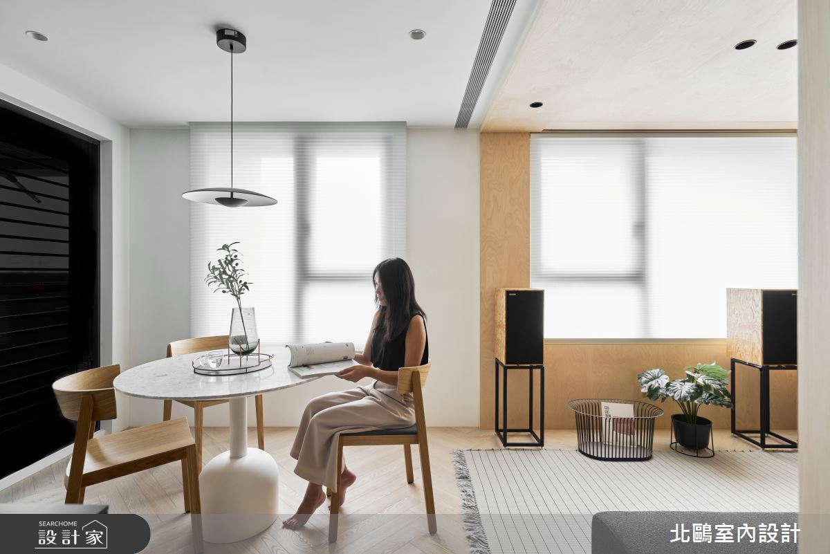 18坪新成屋(5年以下)＿北歐風客廳餐廳案例圖片＿北鷗室內設計＿北鷗_70Shen House之7