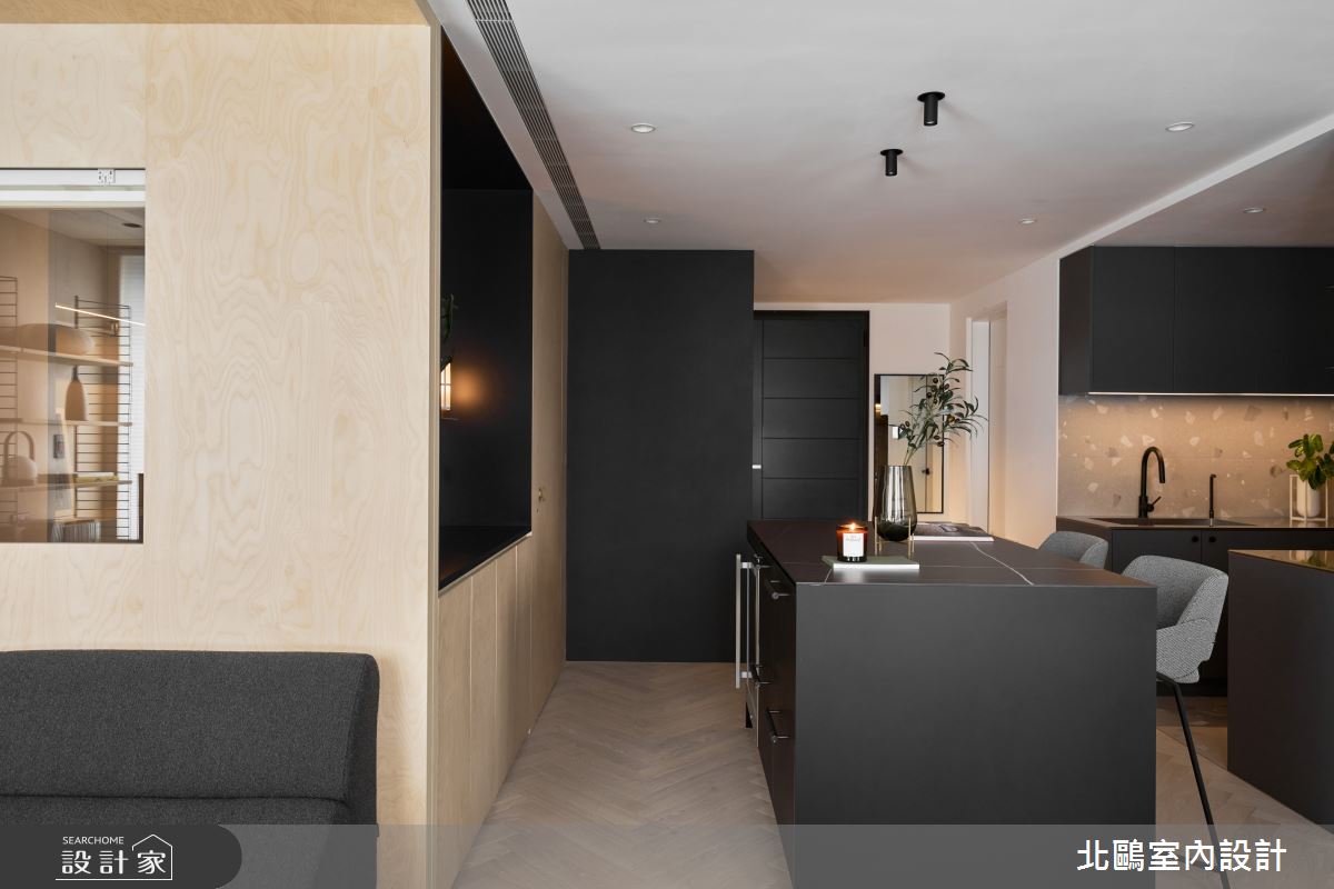 18坪新成屋(5年以下)＿北歐風玄關客廳中島案例圖片＿北鷗室內設計＿北鷗_70Shen House之11