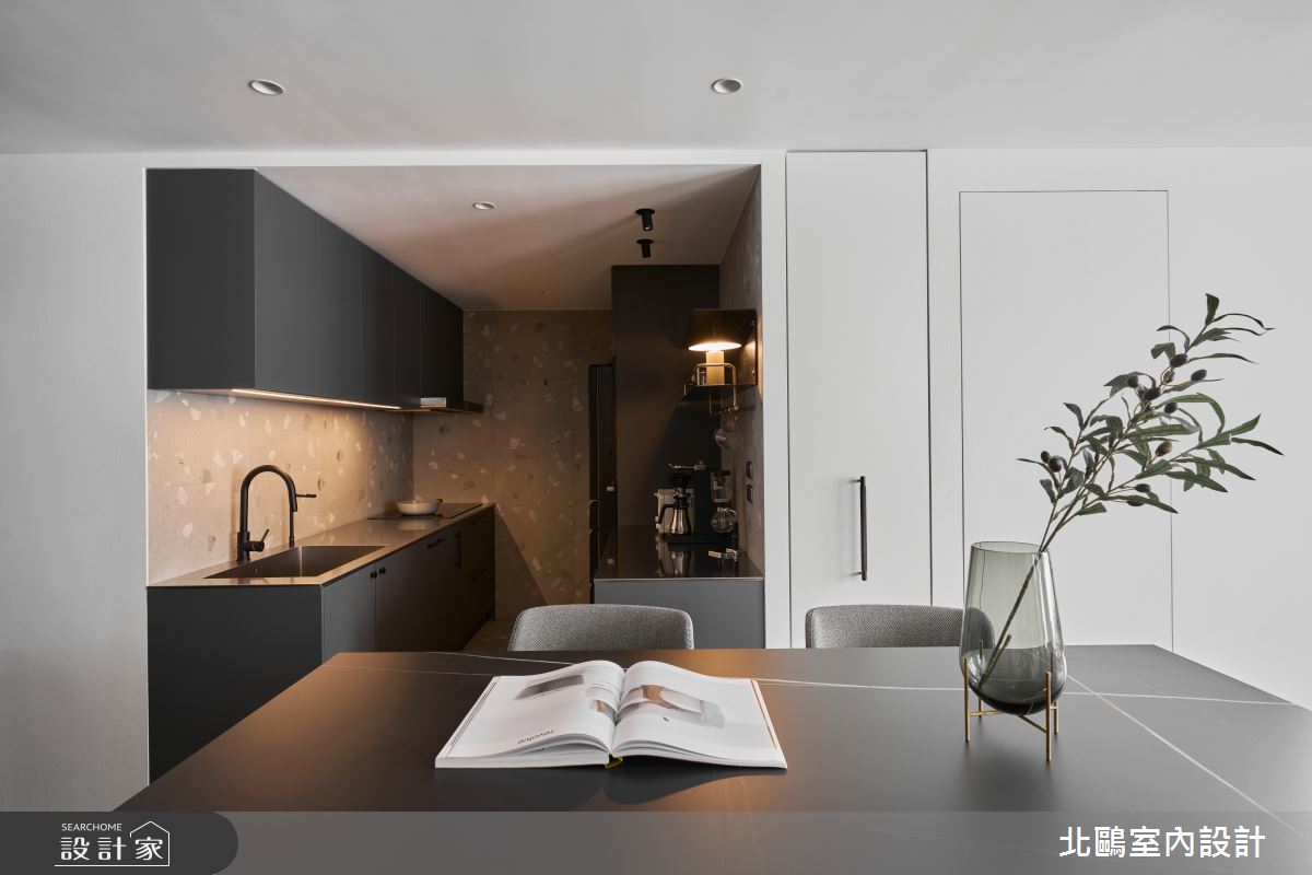 18坪新成屋(5年以下)＿北歐風廚房中島案例圖片＿北鷗室內設計＿北鷗_70Shen House之15