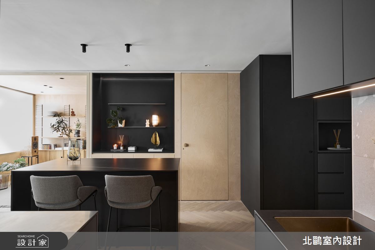 18坪新成屋(5年以下)＿北歐風廚房中島案例圖片＿北鷗室內設計＿北鷗_70Shen House之22