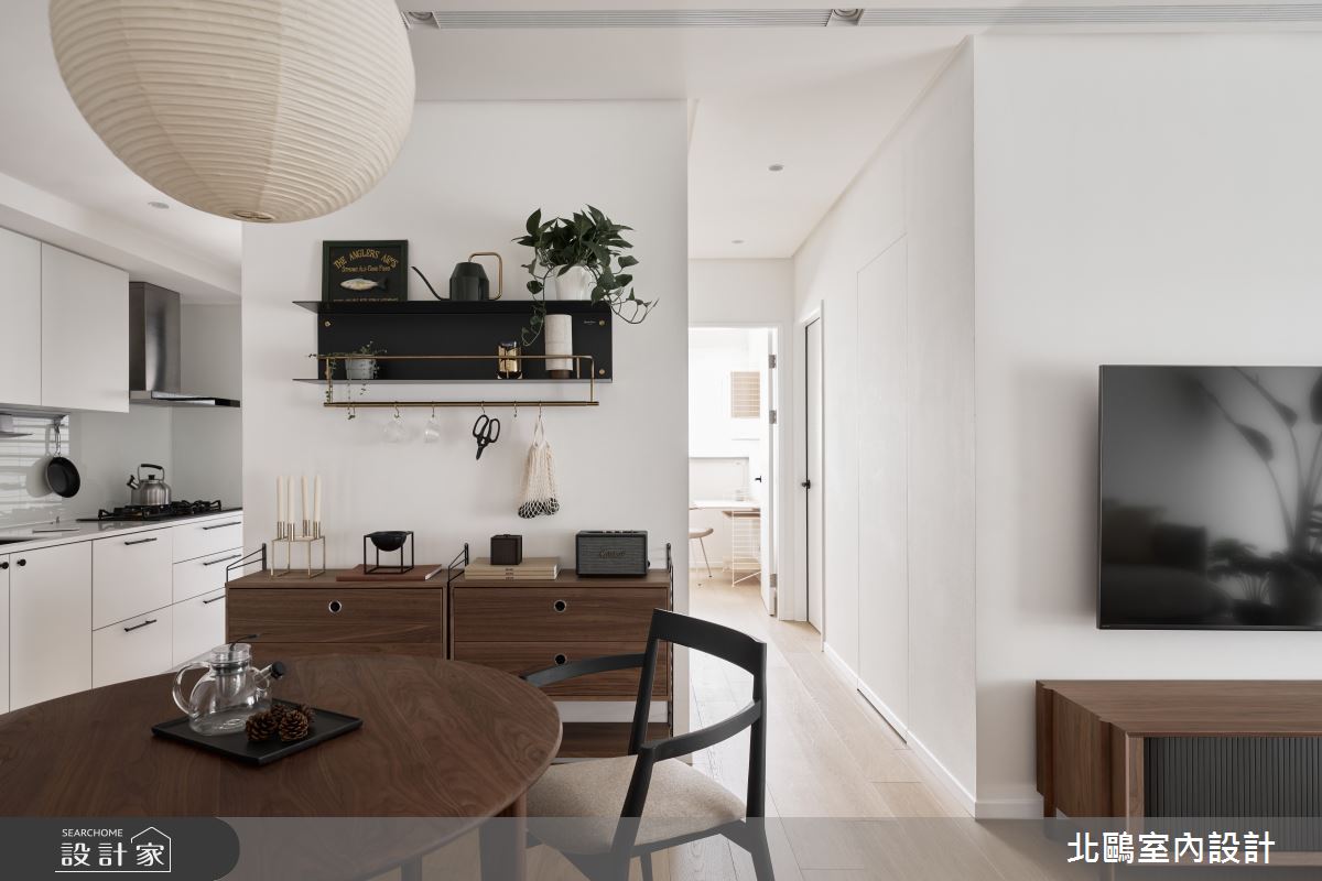 20坪新成屋(5年以下)＿北歐風客廳餐廳廚房走廊案例圖片＿北鷗室內設計＿北鷗_71Alice House之5