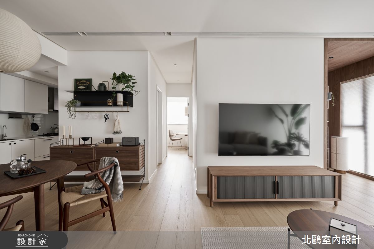 20坪新成屋(5年以下)＿北歐風客廳餐廳廚房走廊案例圖片＿北鷗室內設計＿北鷗_71Alice House之6