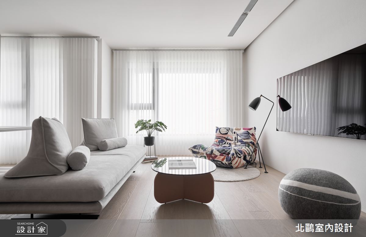27坪新成屋(5年以下)＿北歐風客廳案例圖片＿北鷗室內設計＿北鷗_73Ariel House之3