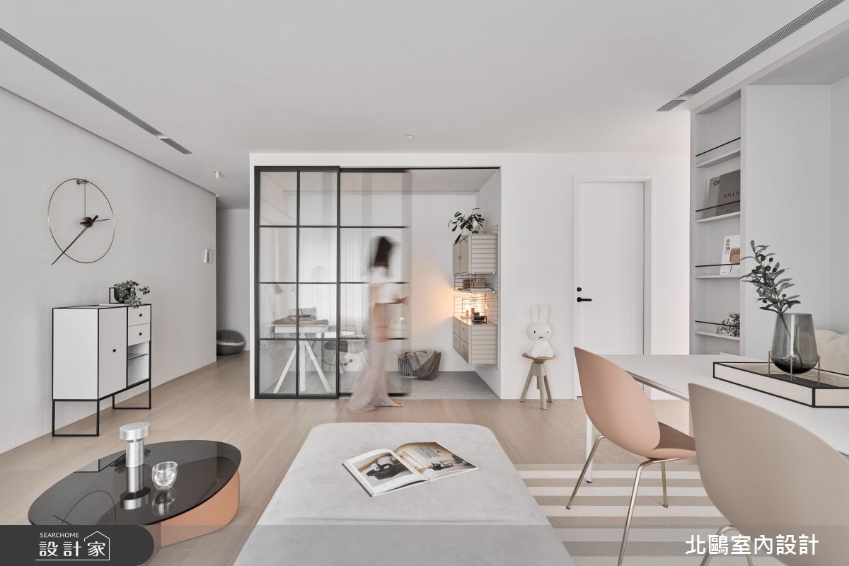 27坪新成屋(5年以下)＿北歐風客廳餐廳書房案例圖片＿北鷗室內設計＿北鷗_73Ariel House之19