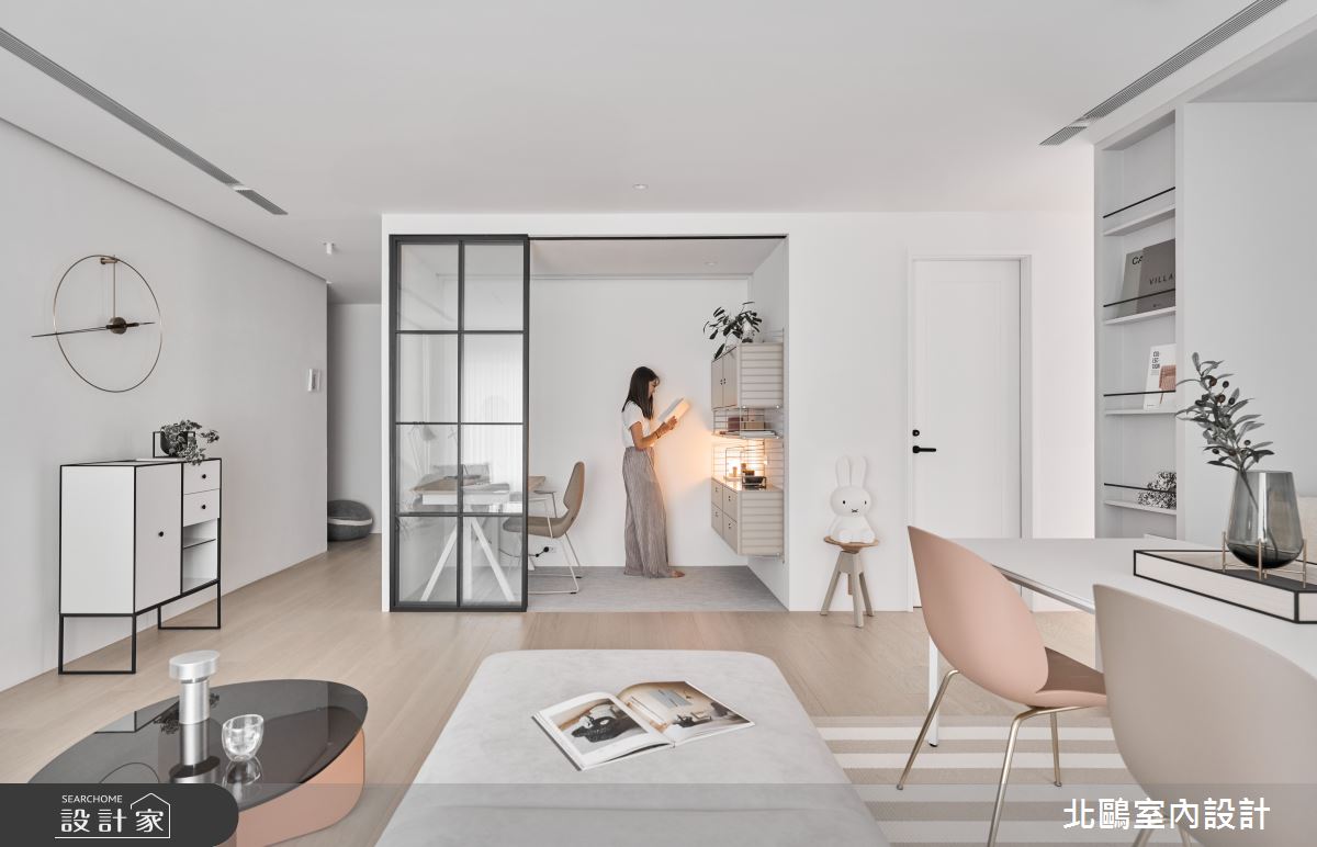 27坪新成屋(5年以下)＿北歐風客廳餐廳書房案例圖片＿北鷗室內設計＿北鷗_73Ariel House之20