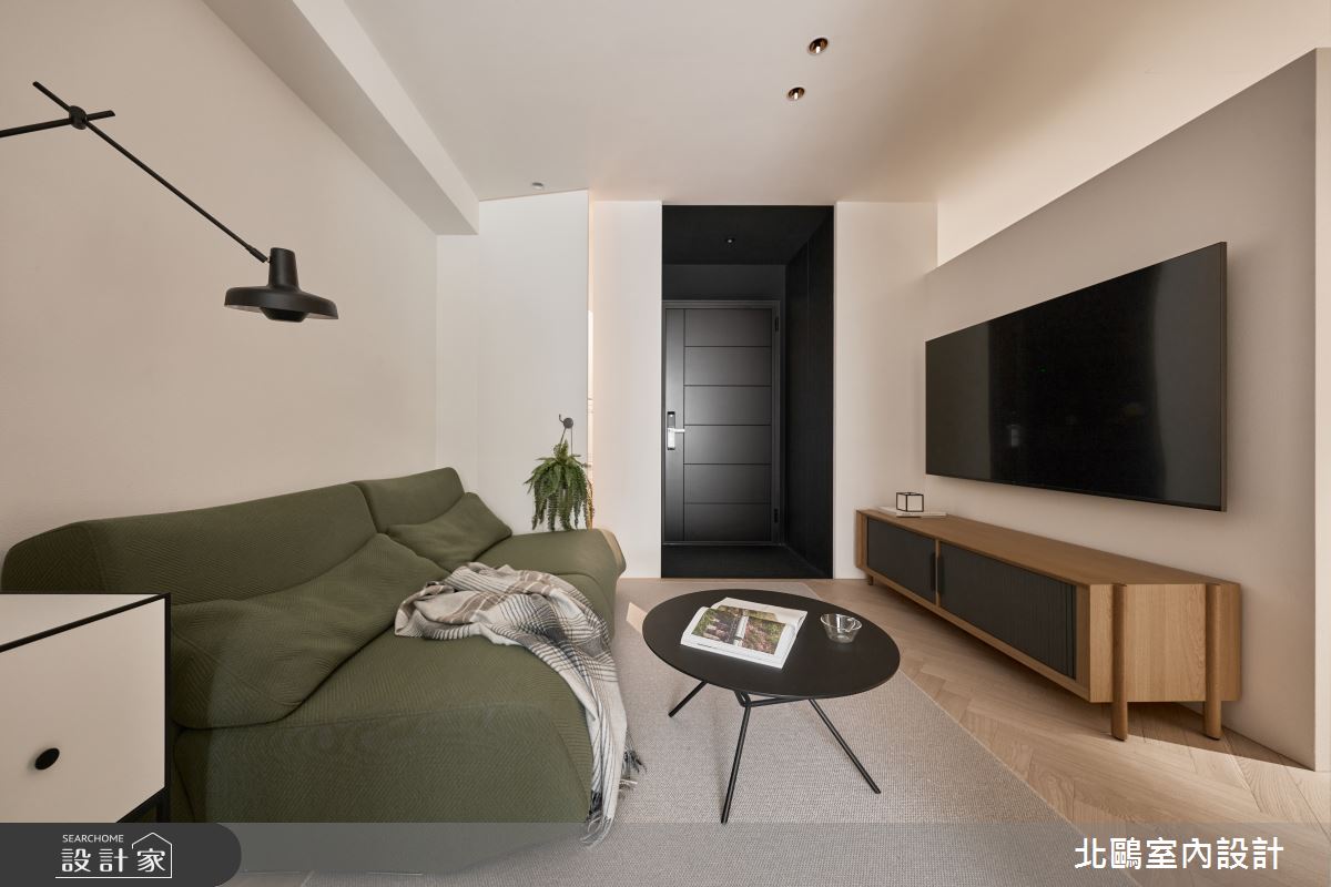 10坪新成屋(5年以下)＿北歐風玄關客廳案例圖片＿北鷗室內設計＿北鷗_74Enfys House之1
