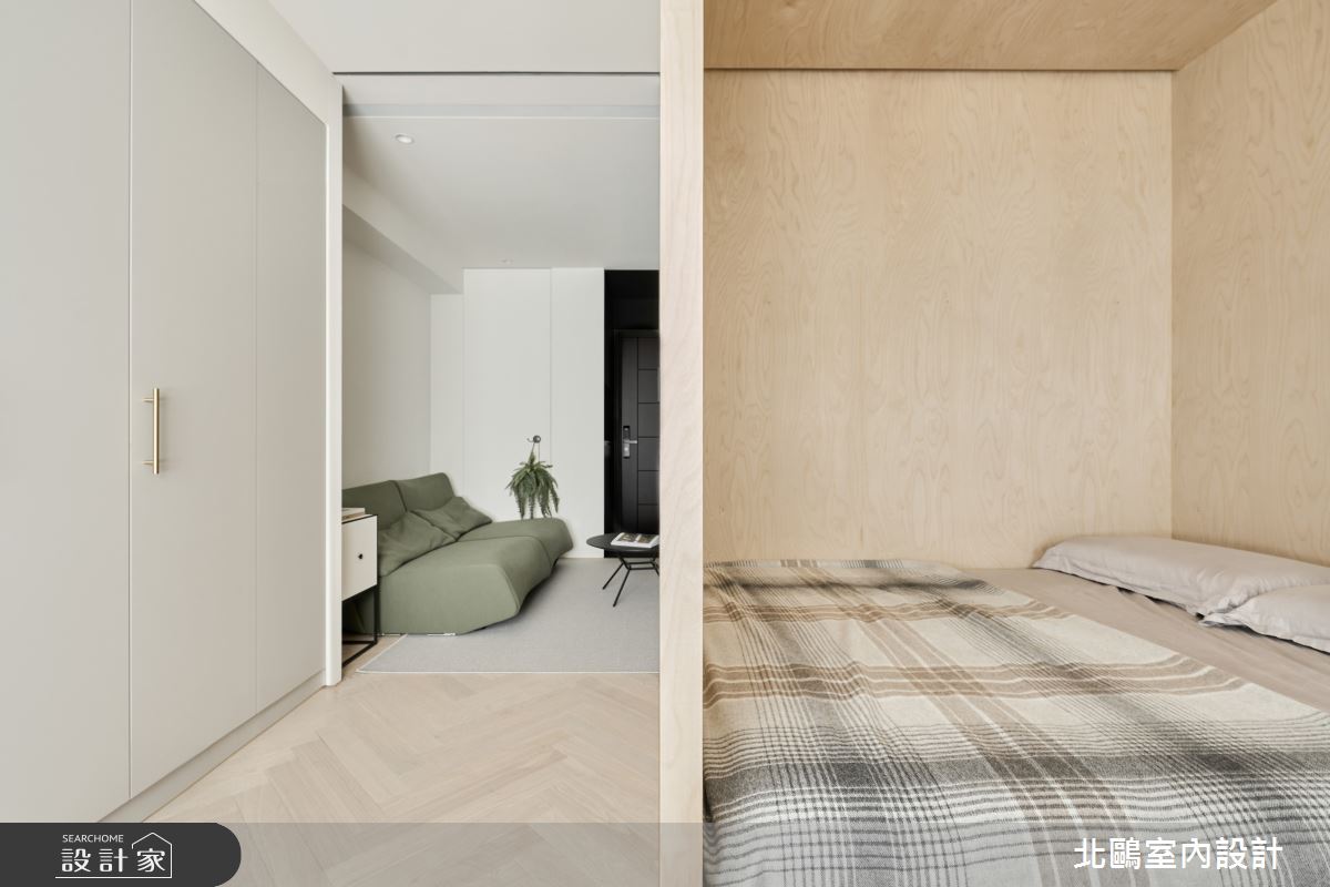10坪新成屋(5年以下)＿北歐風客廳臥室案例圖片＿北鷗室內設計＿北鷗_74Enfys House之20