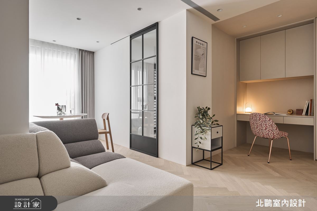 16坪新成屋(5年以下)＿北歐風客廳餐廳書房案例圖片＿北鷗室內設計＿北鷗_75Tali House之8
