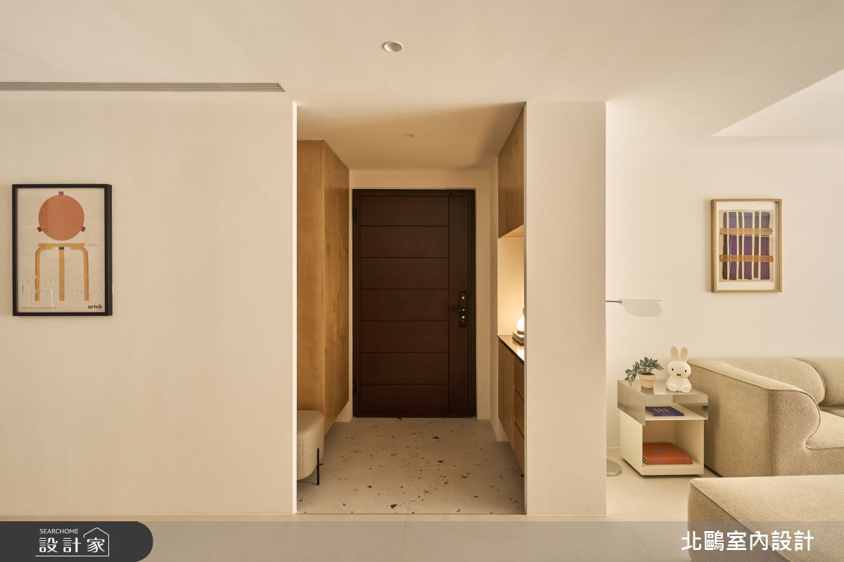 34坪新古屋(10年以下)＿北歐風玄關案例圖片＿北鷗室內設計＿北鷗_76Amala Crystal House之1