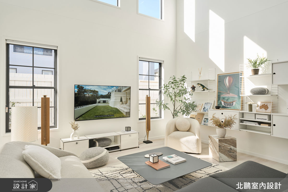 34坪毛胚屋＿北歐風客廳案例圖片＿北鷗室內設計＿北鷗_80Brisbane House之2