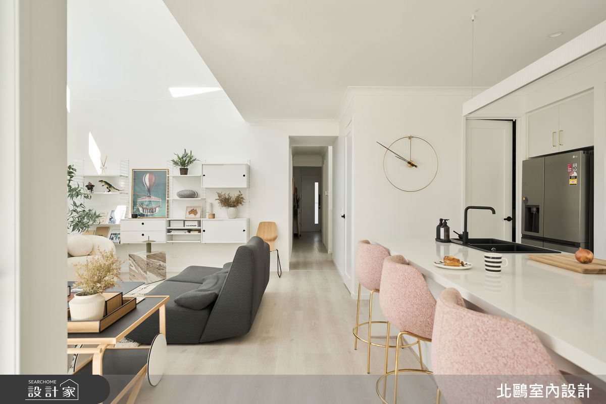 34坪毛胚屋＿北歐風客廳中島案例圖片＿北鷗室內設計＿北鷗_80Brisbane House之7