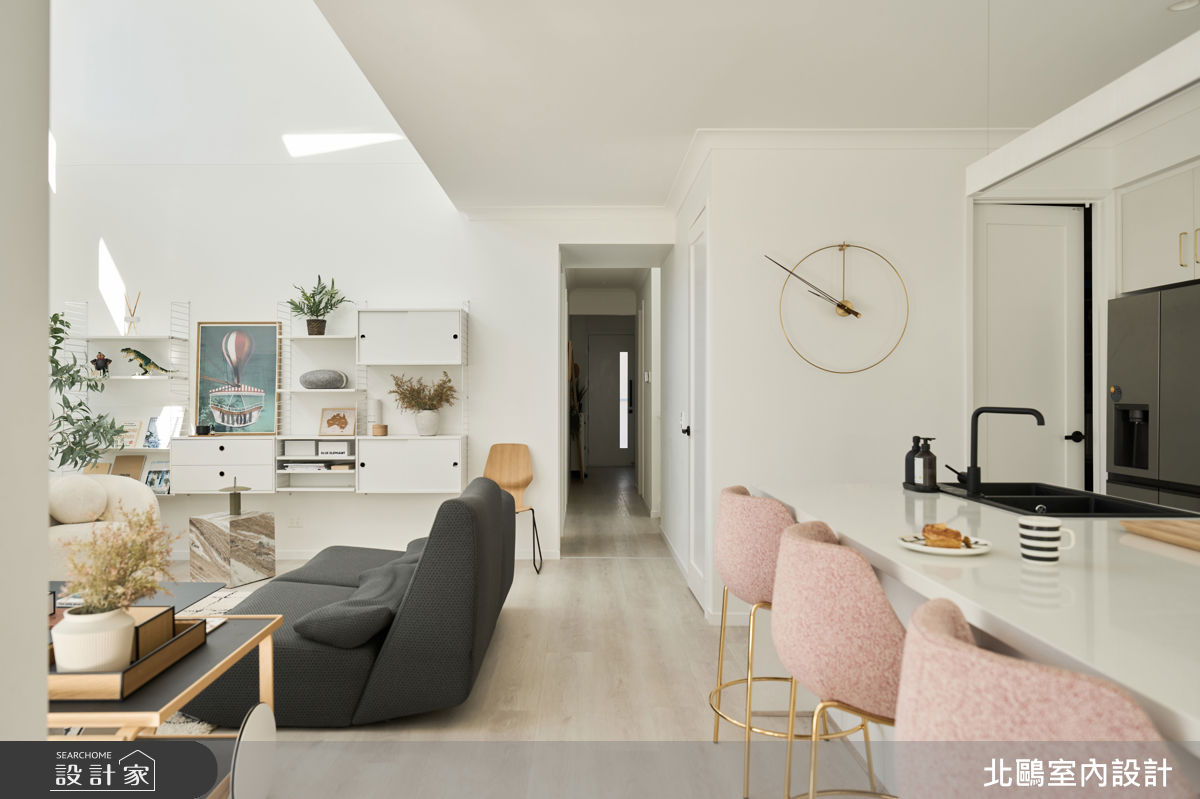34坪毛胚屋＿北歐風客廳中島案例圖片＿北鷗室內設計＿北鷗_80Brisbane House之8