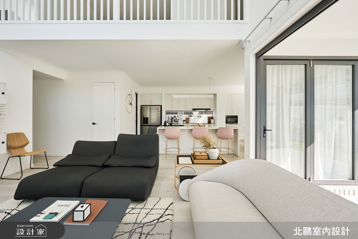 34坪毛胚屋＿北歐風客廳廚房中島案例圖片＿北鷗室內設計＿北鷗_80Brisbane House之11