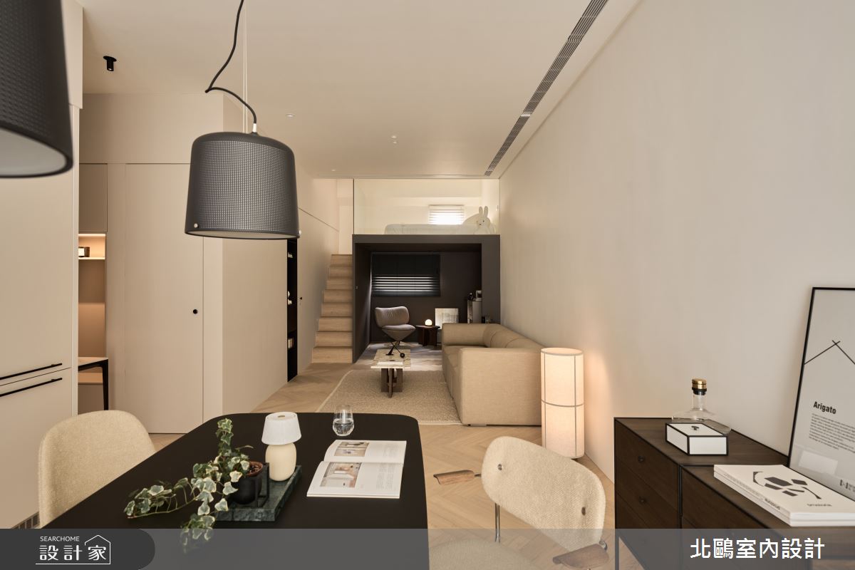 20坪新成屋(5年以下)＿北歐風客廳餐廳臥室樓梯多功能室案例圖片＿北鷗室內設計＿北鷗_78Layered House之18