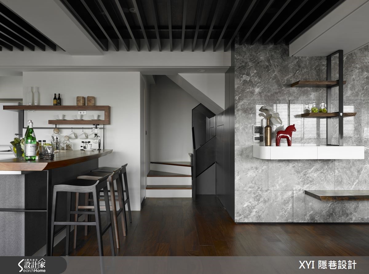 中古屋(5~15年)＿現代風吧檯樓梯案例圖片＿隱巷設計顧問有限公司＿隱巷_02木香苒苒之15