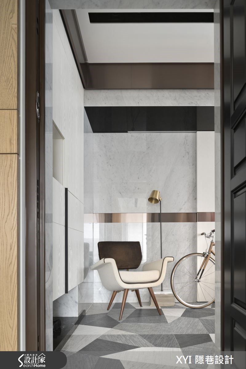36坪新成屋(5年以下)＿混搭風玄關案例圖片＿隱巷設計顧問有限公司＿隱巷_04台北Viva city之1