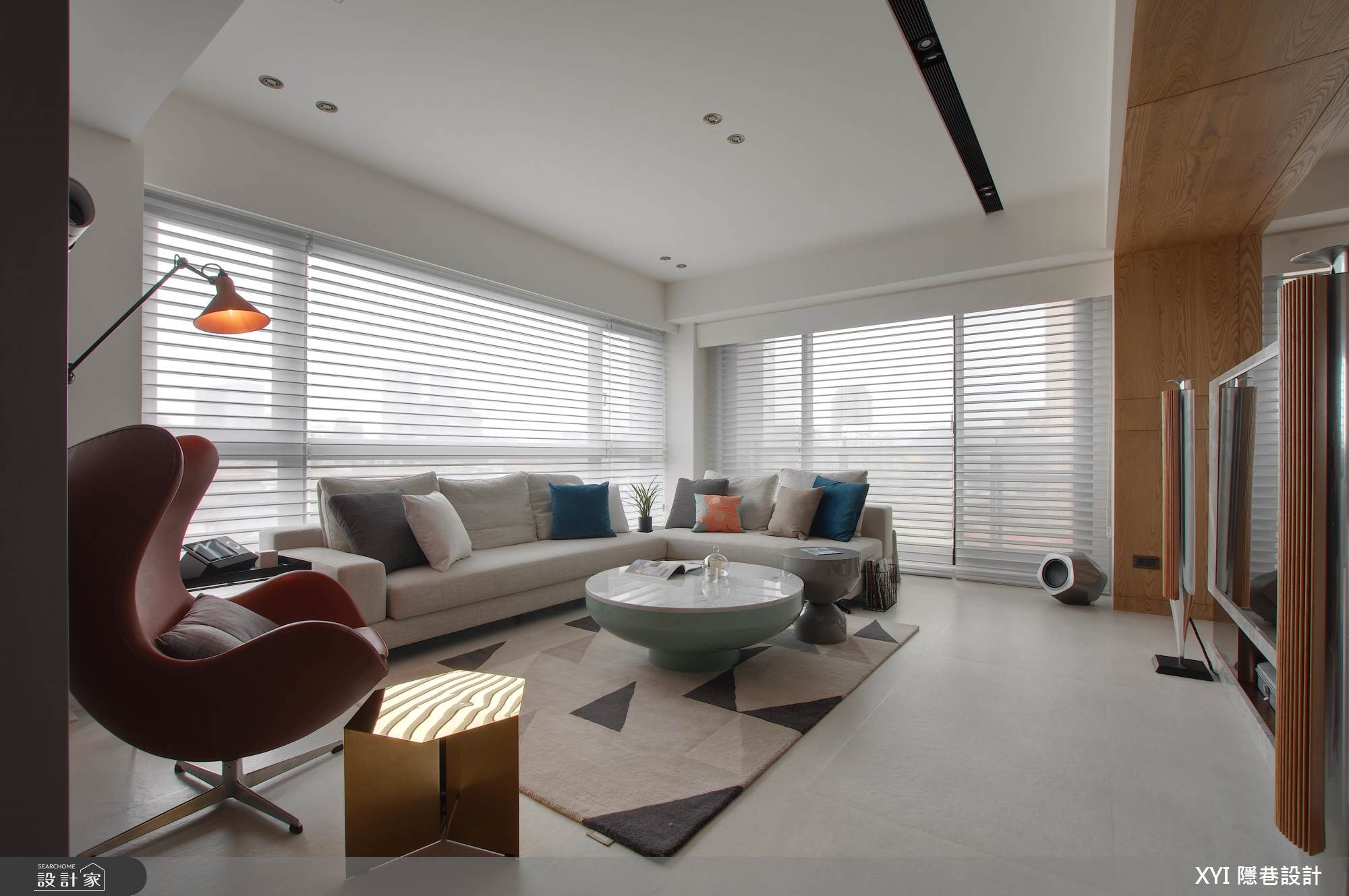 36坪新成屋(5年以下)＿混搭風案例圖片＿隱巷設計顧問有限公司＿隱巷_04台北Viva city之4