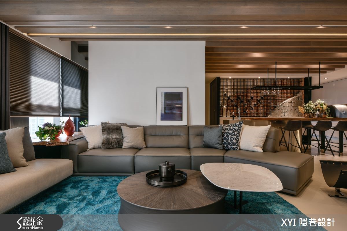 65坪新成屋(5年以下)＿現代風客廳案例圖片＿隱巷設計顧問有限公司＿隱巷_07淡水盧邸之6