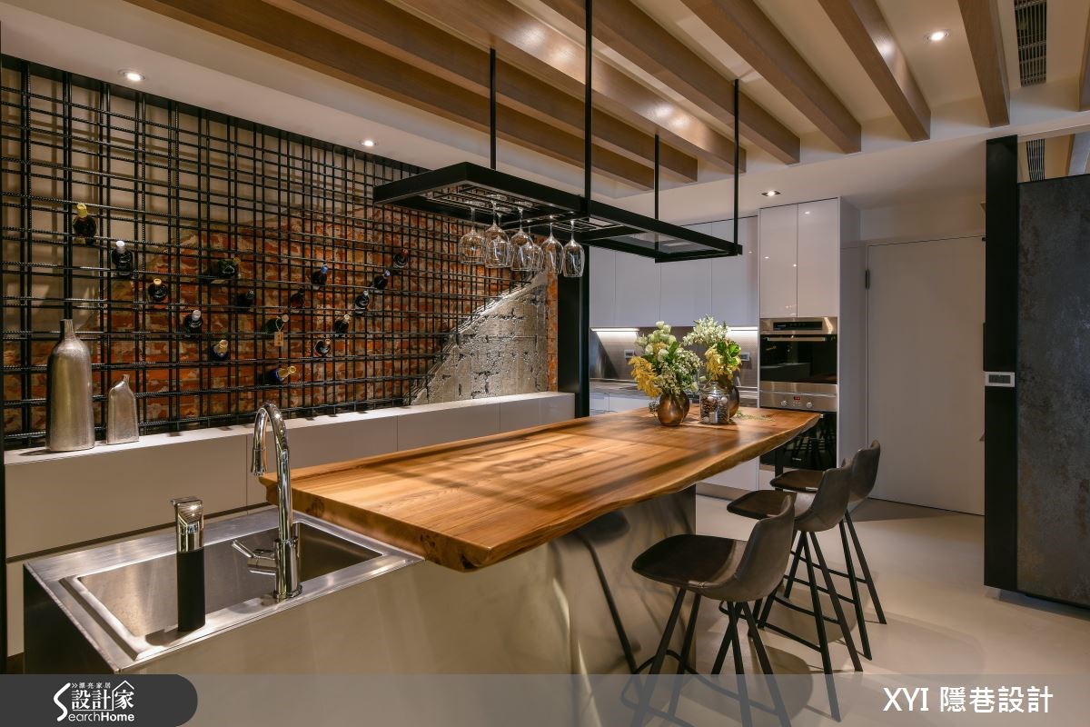 65坪新成屋(5年以下)＿現代風吧檯案例圖片＿隱巷設計顧問有限公司＿隱巷_07淡水盧邸之8