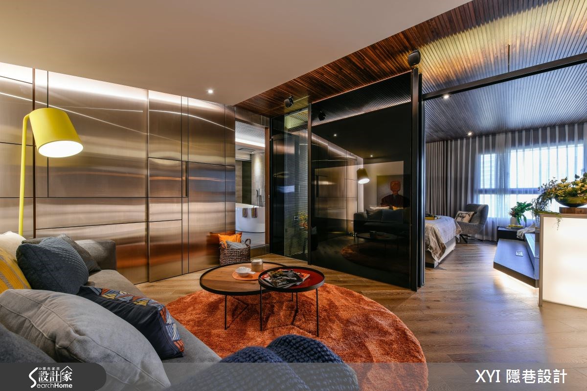 65坪新成屋(5年以下)＿現代風客廳案例圖片＿隱巷設計顧問有限公司＿隱巷_07淡水盧邸之12
