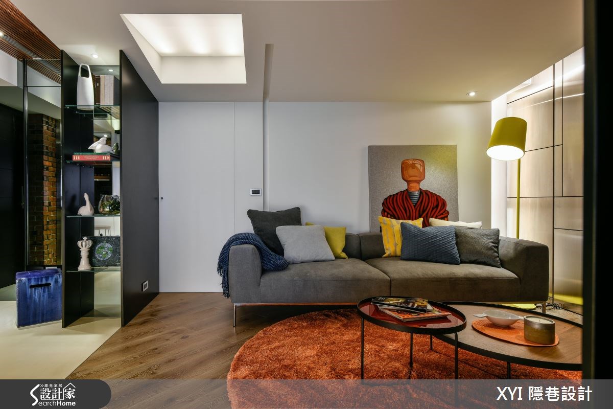 65坪新成屋(5年以下)＿現代風客廳案例圖片＿隱巷設計顧問有限公司＿隱巷_07淡水盧邸之13