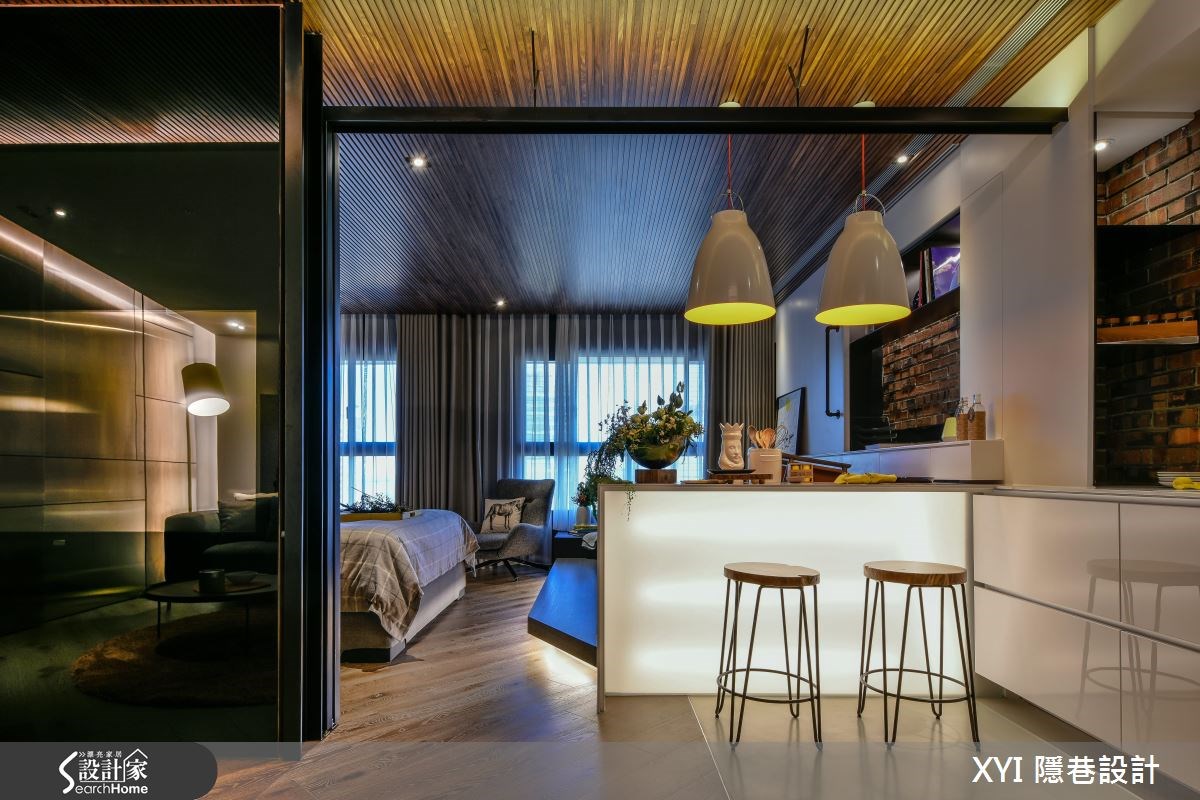 65坪新成屋(5年以下)＿現代風吧檯案例圖片＿隱巷設計顧問有限公司＿隱巷_07淡水盧邸之17