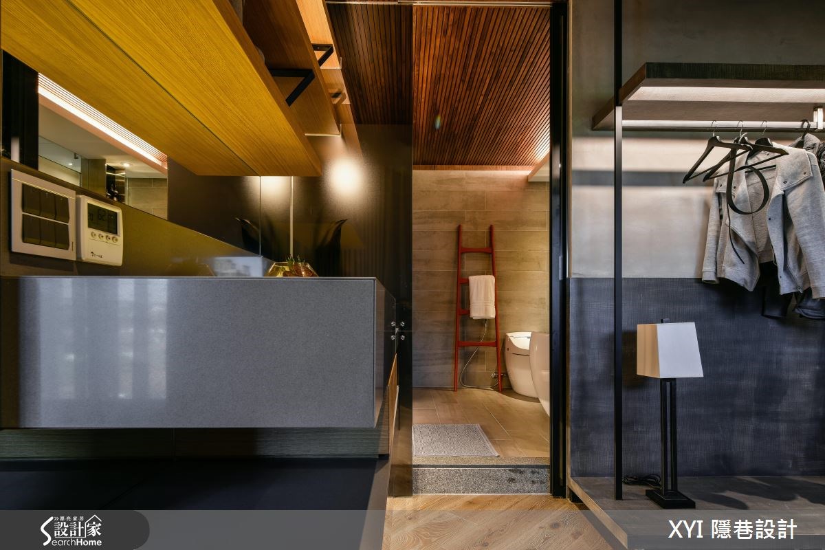 65坪新成屋(5年以下)＿現代風更衣間案例圖片＿隱巷設計顧問有限公司＿隱巷_07淡水盧邸之22