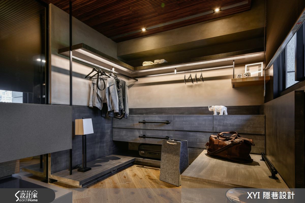 65坪新成屋(5年以下)＿現代風更衣間案例圖片＿隱巷設計顧問有限公司＿隱巷_07淡水盧邸之23