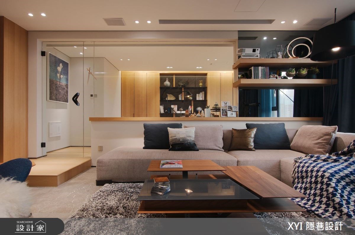 新成屋(5年以下)＿現代風客廳案例圖片＿隱巷設計顧問有限公司＿隱巷_05青島漫月山之1