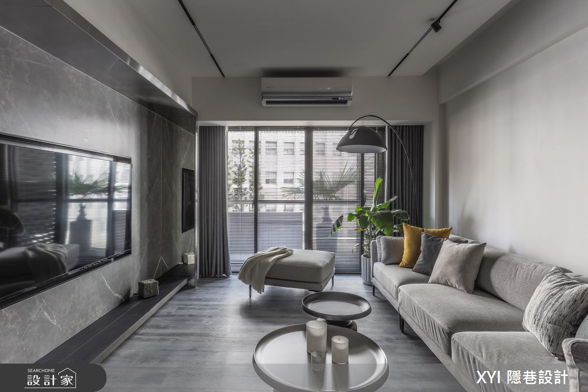 27坪中古屋(5~15年)＿現代風客廳案例圖片＿隱巷設計顧問有限公司＿隱巷_11敦北簡邸之2