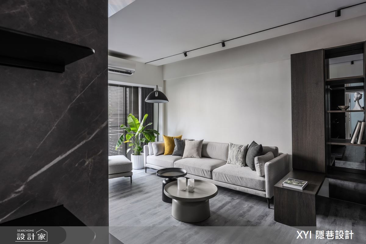 27坪中古屋(5~15年)＿現代風客廳案例圖片＿隱巷設計顧問有限公司＿隱巷_11敦北簡邸之7