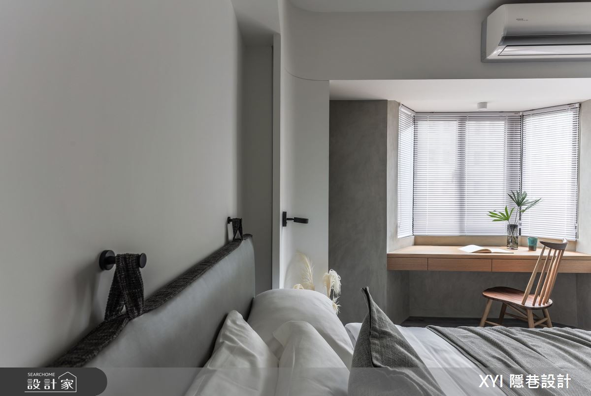 27坪中古屋(5~15年)＿現代風臥室案例圖片＿隱巷設計顧問有限公司＿隱巷_11敦北簡邸之17