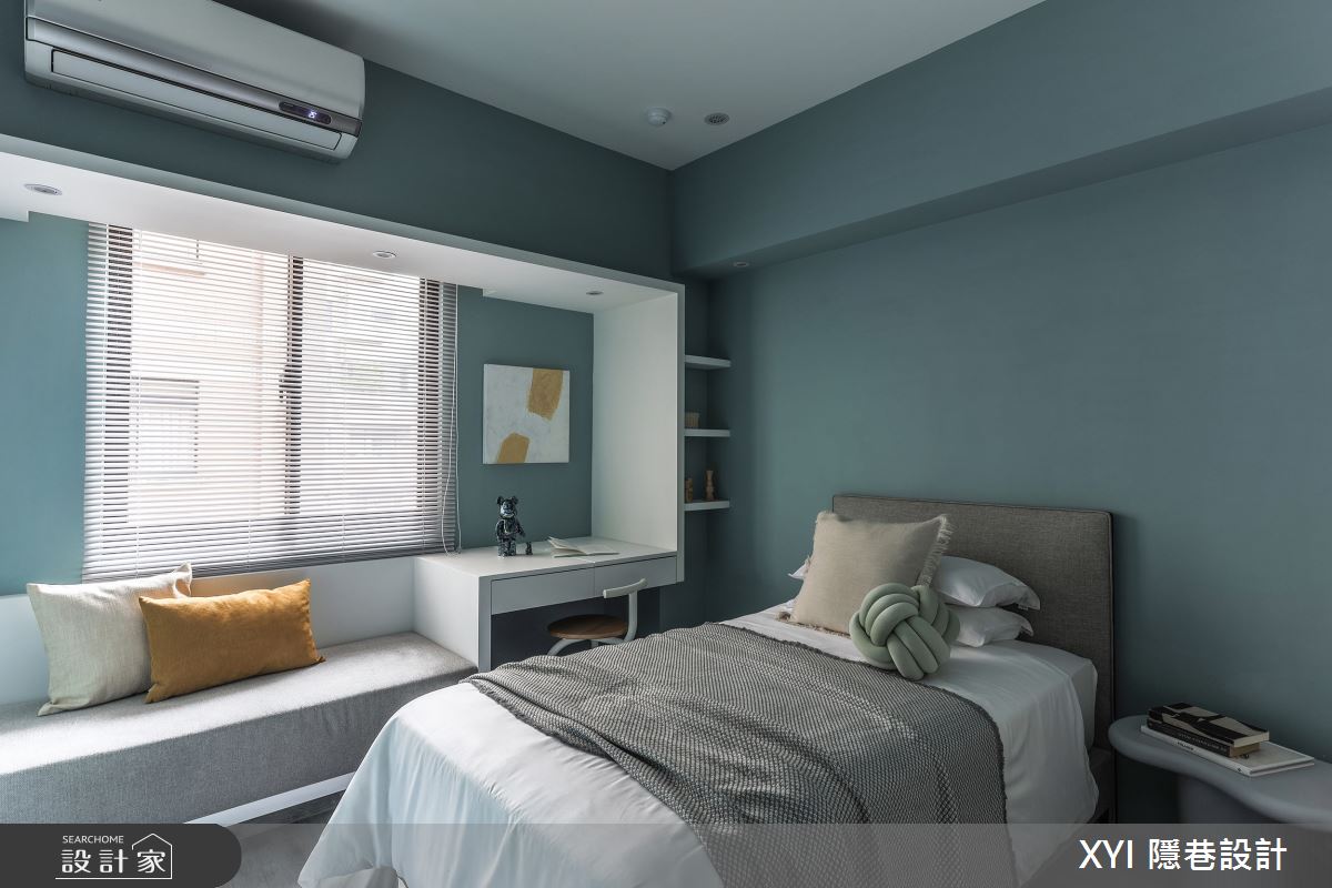 27坪中古屋(5~15年)＿現代風臥榻客房案例圖片＿隱巷設計顧問有限公司＿隱巷_11敦北簡邸之23