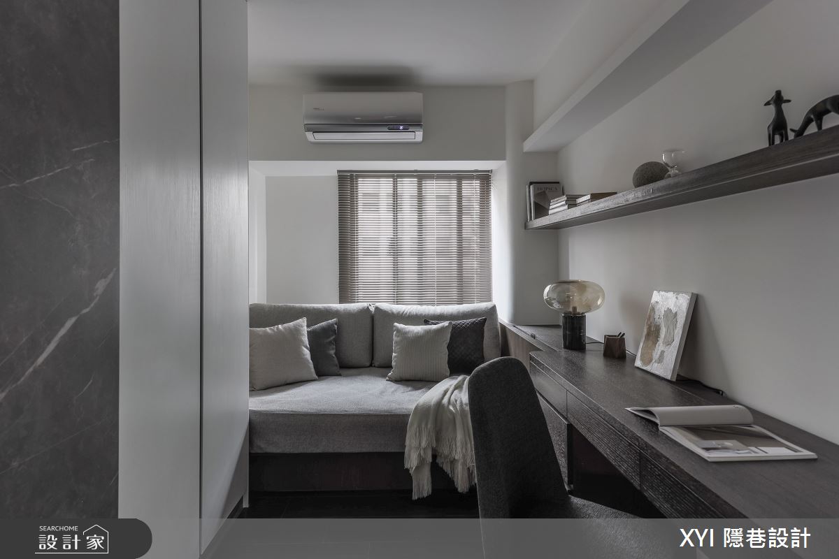 27坪中古屋(5~15年)＿現代風書房客房案例圖片＿隱巷設計顧問有限公司＿隱巷_11敦北簡邸之25