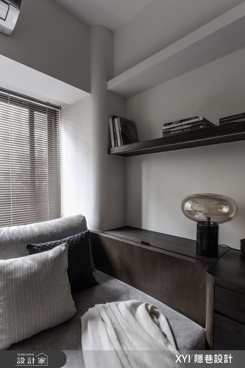 27坪中古屋(5~15年)＿現代風書房客房案例圖片＿隱巷設計顧問有限公司＿隱巷_11敦北簡邸之26