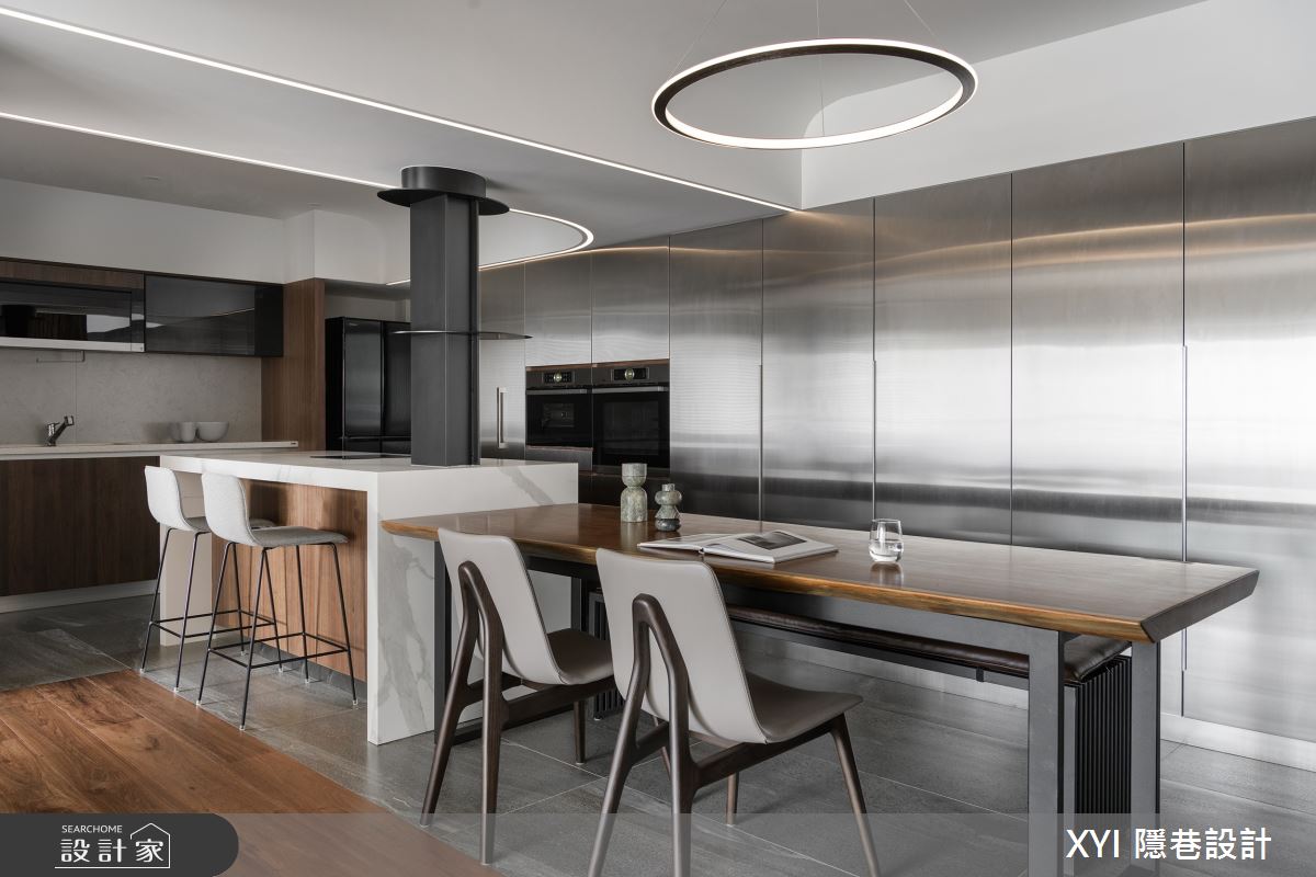 49坪老屋(31~40年)＿現代風餐廳廚房中島案例圖片＿隱巷設計顧問有限公司＿隱巷_14之9