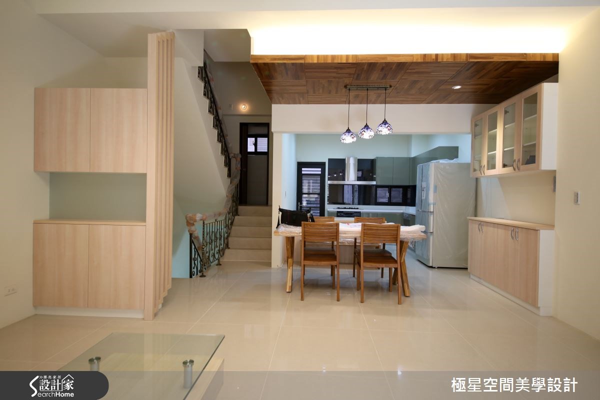 67坪新成屋(5年以下)＿簡約風餐廳樓梯案例圖片＿極星空間美學設計＿極星_02之21