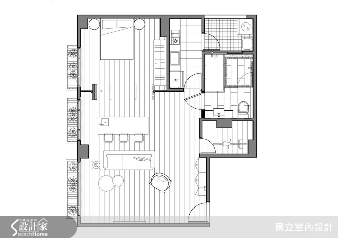 21坪中古屋(5~15年)＿現代風案例圖片＿爾立室內設計＿爾立_01之14