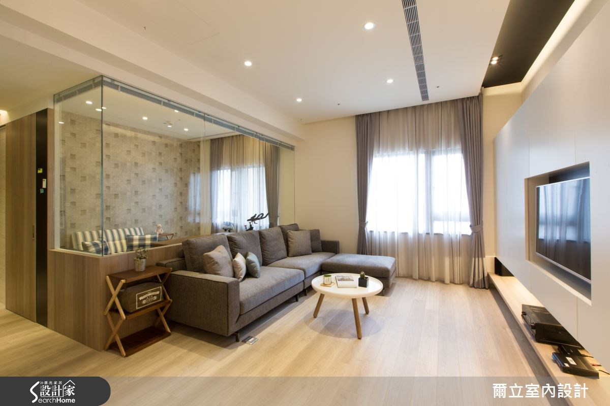 35坪＿療癒風客廳案例圖片＿爾立室內設計＿爾立_05之5