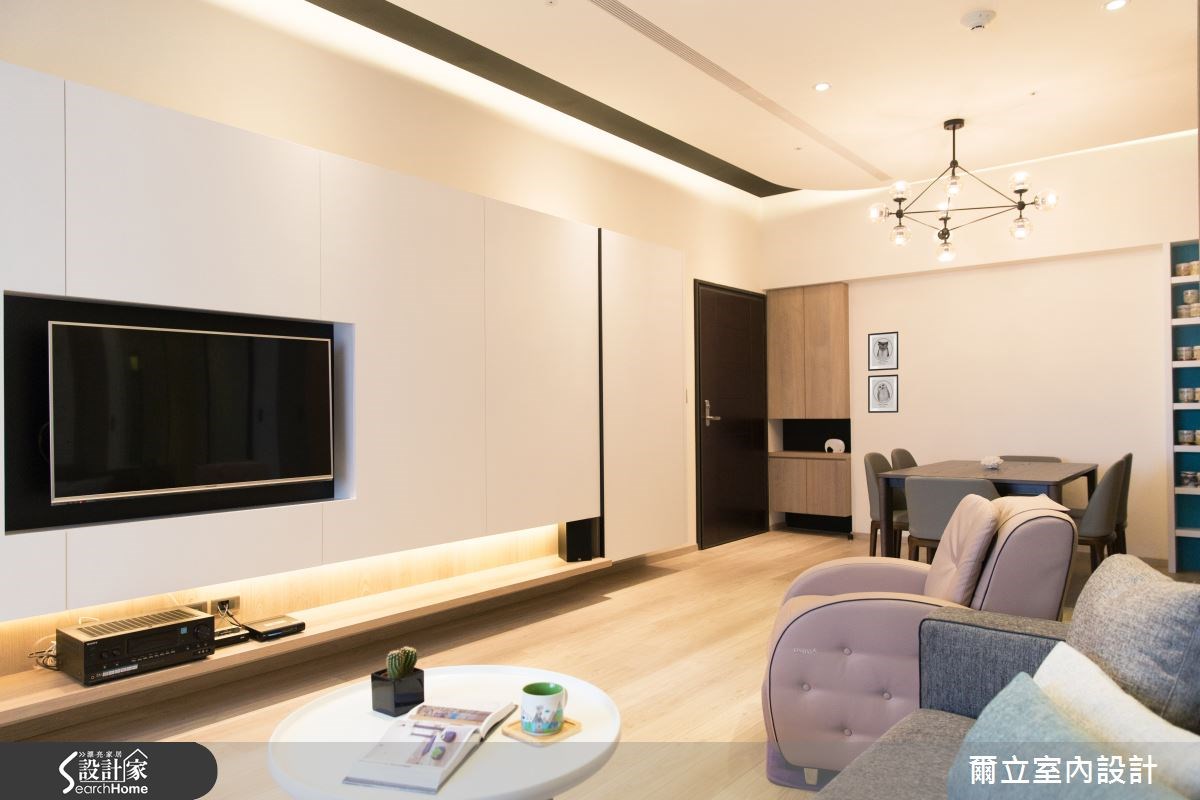35坪＿療癒風客廳案例圖片＿爾立室內設計＿爾立_05之6