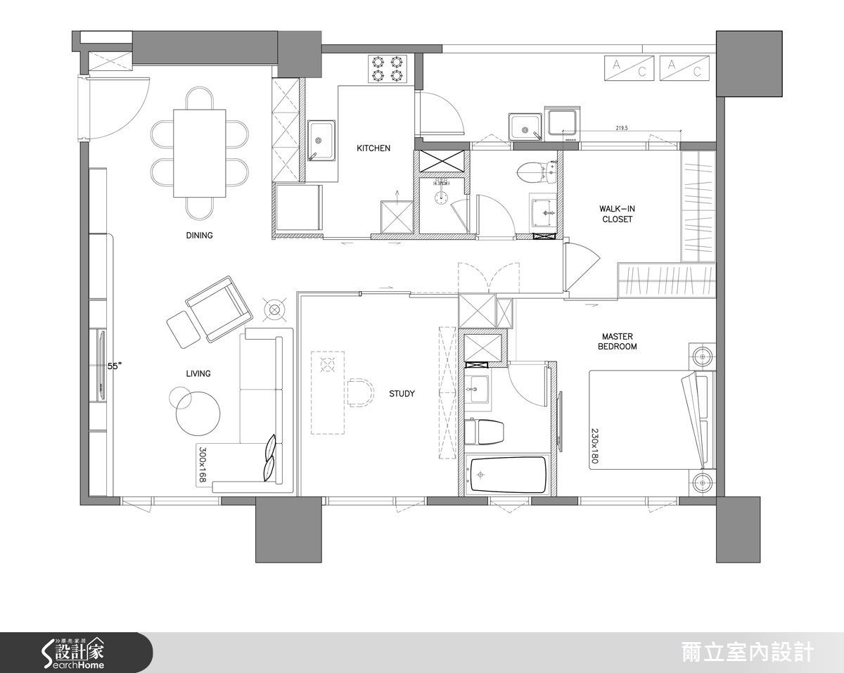 35坪＿療癒風案例圖片＿爾立室內設計＿爾立_05之15