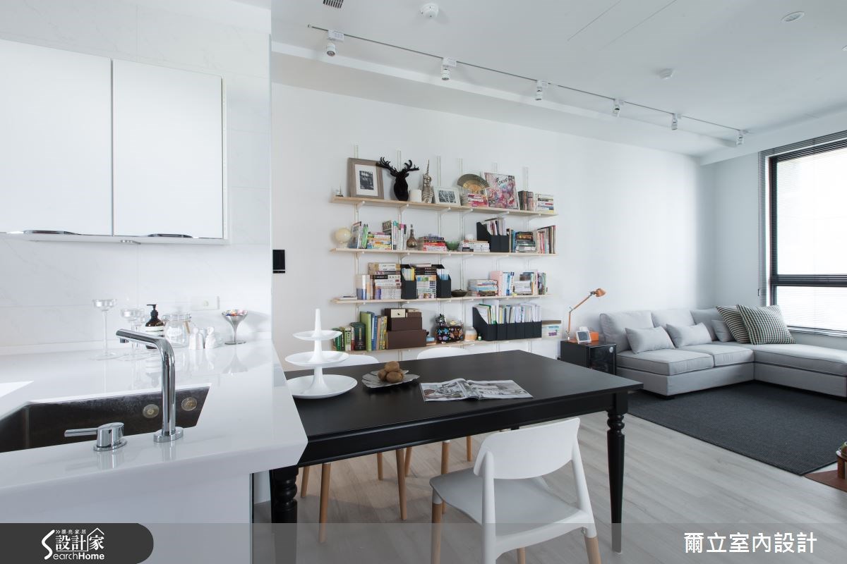 15坪預售屋＿混搭風客廳餐廳廚房案例圖片＿爾立室內設計＿爾立_07之3
