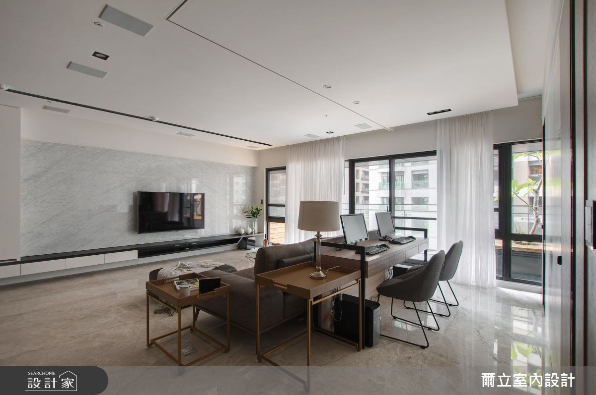 65坪新成屋(5年以下)＿簡約風客廳案例圖片＿爾立室內設計＿爾立_12之3757