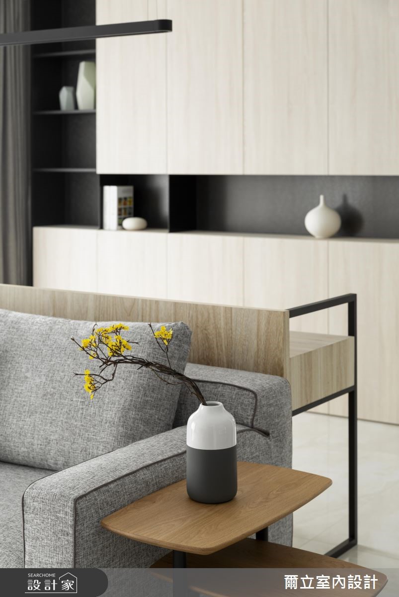 50坪新成屋(5年以下)＿簡約風客廳工作區案例圖片＿爾立室內設計＿爾立_13之8