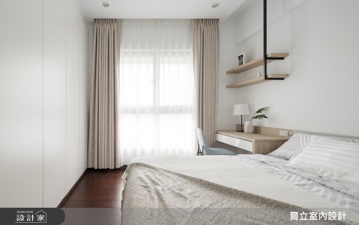 50坪新成屋(5年以下)＿簡約風臥室案例圖片＿爾立室內設計＿爾立_13之27