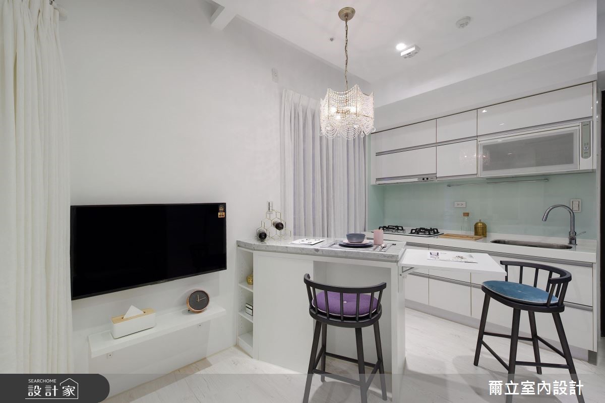 15坪新成屋(5年以下)＿新古典吧檯案例圖片＿爾立室內設計＿爾立_14之4