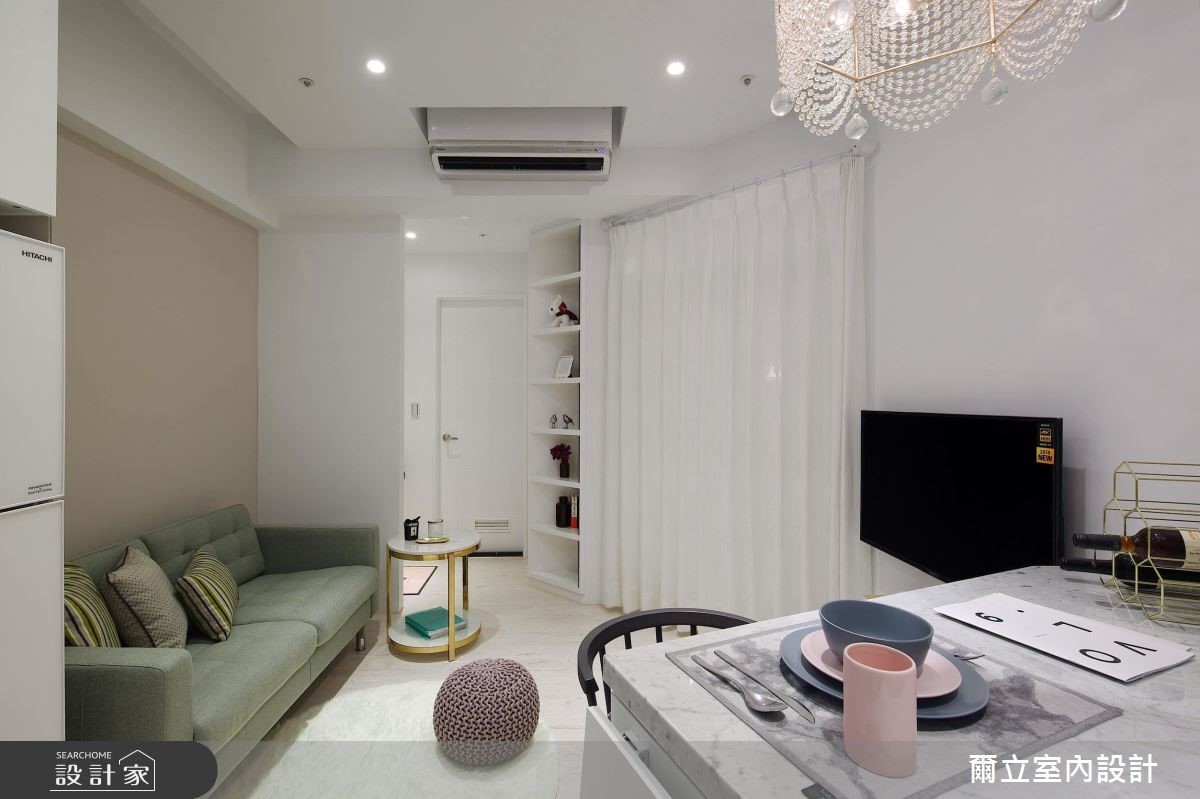 15坪新成屋(5年以下)＿新古典客廳案例圖片＿爾立室內設計＿爾立_14之2